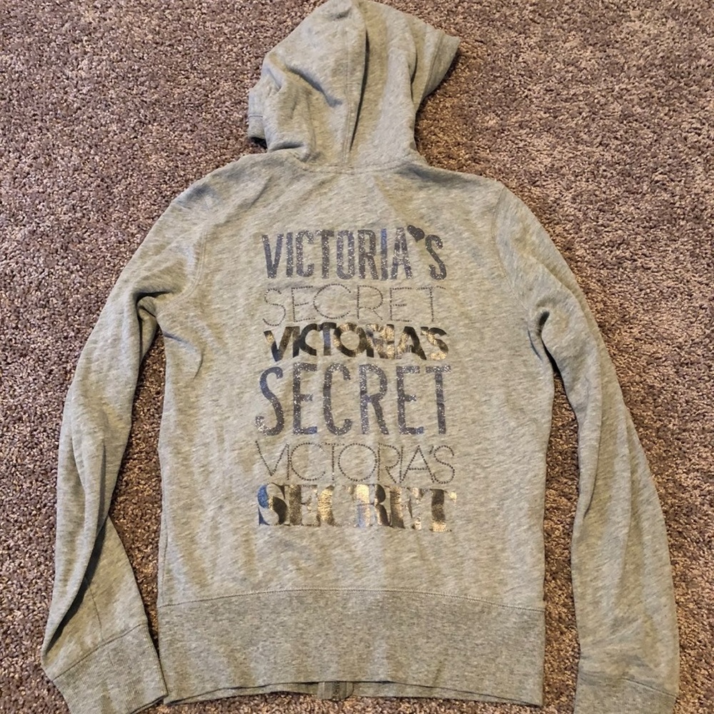 💫 Victoria’s Secret Zip Up Sparkly Angel Hoodie
